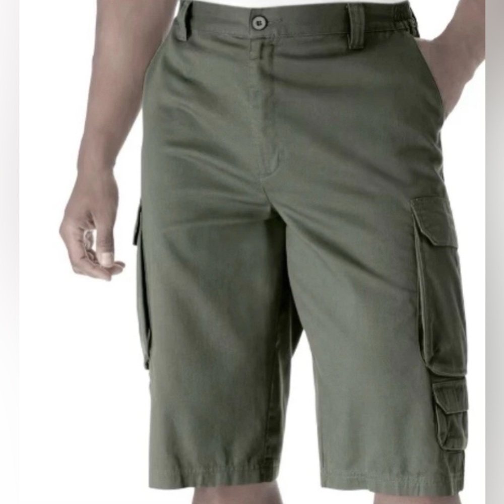 Gap-Vtg Standard Fit Cargo Shorts-Men’s Size: 35/34-Color: Khaki Green